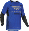 Fly Racing Evolution Maillot de motocross,  noir-bleu,  taille L pour Hommes