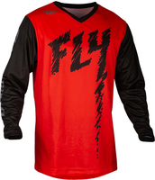 Fly Racing F-16 2024 Maillot de motocross pour enfants,  noir-rouge,  taille XL pour Des gamins
