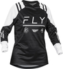 Fly Racing F-16 2024 Maillot de motocross pour femmes,  noir-blanc,  taille S