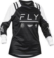 Fly Racing F-16 2024 Maillot de motocross pour femmes,  noir-blanc,  taille S