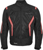 Germot Mistral Blouson textile de moto,  noir-rouge,  taille S pour Hommes