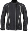Germot MotoQueen imperméable à l’eau dames moto textile veste,  noir-blanc,  taille 50 pour Femmes