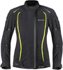 Germot MotoQueen imperméable à l’eau dames moto textile veste,  noir-jaune,  taille 52 pour Femmes