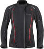 Germot MotoQueen imperméable à l’eau dames moto textile veste,  noir-rouge,  taille 52 pour Femmes