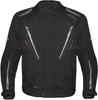 Germot Spencer Evo Big Size veste textile de moto imperméable,  noir-gris,  taille XL pour Hommes