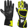 Germot Supersport 2 Gants de moto,  noir-blanc-jaune,  taille M L pour Hommes