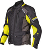Germot Sydney veste textile de moto imperméable,  noir-jaune,  taille 3XL pour Hommes