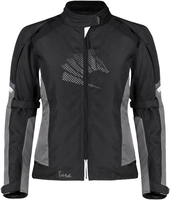 Germot Tara imperméable à l’eau dames moto textile veste,  noir-gris-blanc,  taille 36 pour Femmes