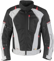 Germot X-Air Evo Pro Veste Textile moto,  noir-gris,  taille 3XL pour Hommes