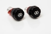 Gilles Protections fourche et bras oscillant (axe de roue) GTA noir/rouge Yamaha