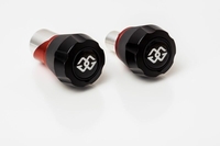 Gilles Protections fourche et bras oscillant (axe de roue) GTA noir/rouge Yamaha