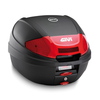 GIVI E300 - Top case monolock avec nouvelle fermeture,  noir-rouge