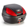 GIVI E370N Monolock top case avec plaque,  noir-rouge