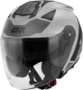 GIVI HPS X.25 TARGET Jethelm - Cible graphique,  transparent,  taille M