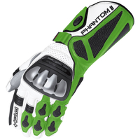 Held Phantom II Gants de moto,  blanc-vert,  taille 2XL pour Hommes