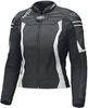 Held Street 3.0 Veste en cuir de moto pour femmes,  noir-blanc,  taille 44