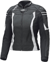 Held Street 3.0 Veste en cuir de moto pour femmes,  noir-blanc,  taille L