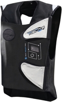 Helite e-GP-Air 2.0 Gilet airbag,  noir-blanc,  taille XL pour Hommes