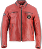 Helstons Ace 10Ans Veste en cuir de moto,  rouge,  taille S