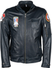 Helstons Aeronef Veste en cuir de moto,  bleu,  taille L pour Hommes