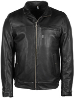 Helstons Benny Veste en cuir de moto,  noir,  taille M pour Hommes