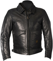 Helstons Bill Veste en cuir de moto Noir L