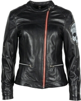 Helstons Cher Veste en cuir de moto pour dames,  noir,  taille L pour Femmes
