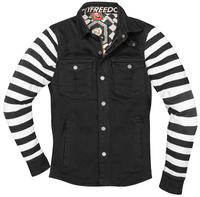 HolyFreedom Folsom Veste textile moto,  noir-blanc,  taille S