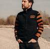 HolyFreedom Garage Sweat-shirt zippé,  noir-orange,  taille M pour Hommes