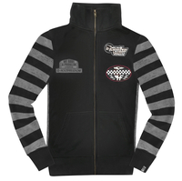 HolyFreedom Leather 2021 Sweat-shirt Zip,  noir-gris,  taille 2XL pour Hommes