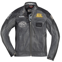 HolyFreedom Level Veste en cuir de moto,  noir,  taille L pour Hommes