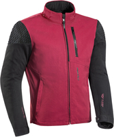 Ixon Brixton Veste textile de moto,  noir-rouge,  taille M pour Hommes