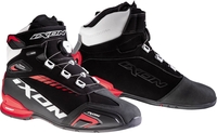Ixon Bull WP Chaussures de moto,  noir-blanc-rouge,  taille 46