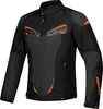 Ixon Caliber Veste textile imperméable à l’eau pour moto,  noir-gris-orange,  taille L pour Hommes