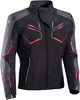 Ixon Cell Veste textile moto,  noir-gris-rouge,  taille S