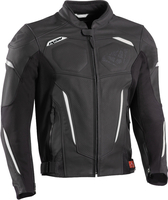 Ixon Ceros Veste en cuir de moto,  noir-blanc,  taille XL
