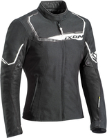 Ixon Challenge Veste textile de moto de dames,  noir-blanc,  taille XL pour Femmes