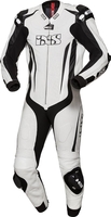 IXS X-Sport RS-1000 Costume en cuir One Piece Motorcycel Noir Blanc 54