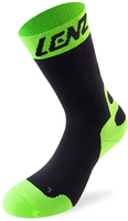 Lenz 6.0 Mid Chaussettes de compression Noir Vert 45 46 47