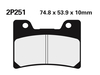 NISSIN Plaquettes de frein route /Off-Road métal fritté - 2P-251ST