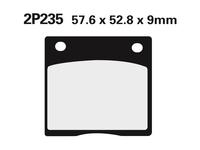 NISSIN Plaquettes de frein route semi-métallique - 2P-235NS