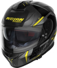 Nolan N80-8 Wanted N-Com Casque,  noir-gris-jaune,  taille XS pour Hommes