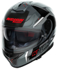 Nolan N80-8 Wanted N-Com Casque,  noir-gris-rouge,  taille L pour Hommes