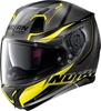 Nolan N87 Miles N-Com Casque Gris Jaune L