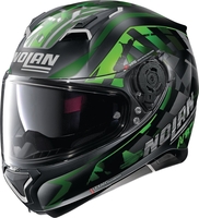Nolan N87 Venator N-Com Casque Noir Vert M