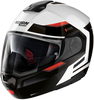 Nolan N90-3 Reflector N-Com Casque,  noir-blanc-rouge,  taille L pour Hommes
