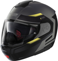 Nolan N90-3 Reflector N-Com Casque,  noir-jaune,  taille XS pour Hommes