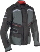 Oxford Quebec Veste textile de moto Noir Gris Rouge 2XL