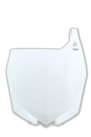 Race Tech Plaque numéro frontale blanc Yamaha