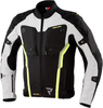 Rebelhorn Borg Veste textile de moto Noir Blanc Jaune XS